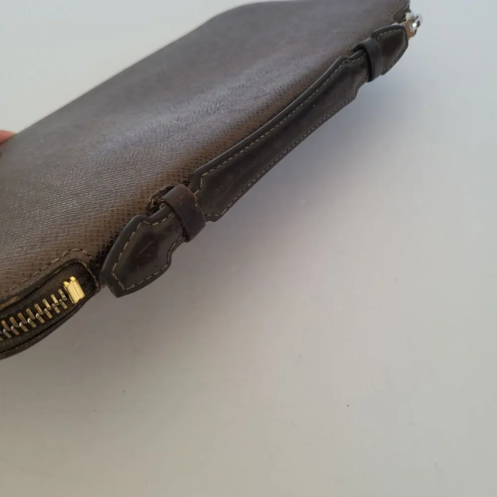 LOUIS VUITTON‎ LV Brown Zip Around Wallet Organizer Atoll Large Clutch Unisex